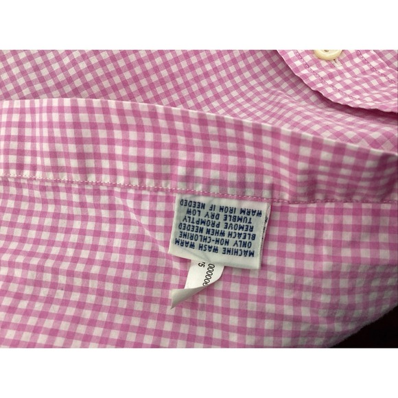 Polo Ralph Lauren Men's XL  Pink Checkered Long Sleeve Button Down Shirt - Picture 5 of 8